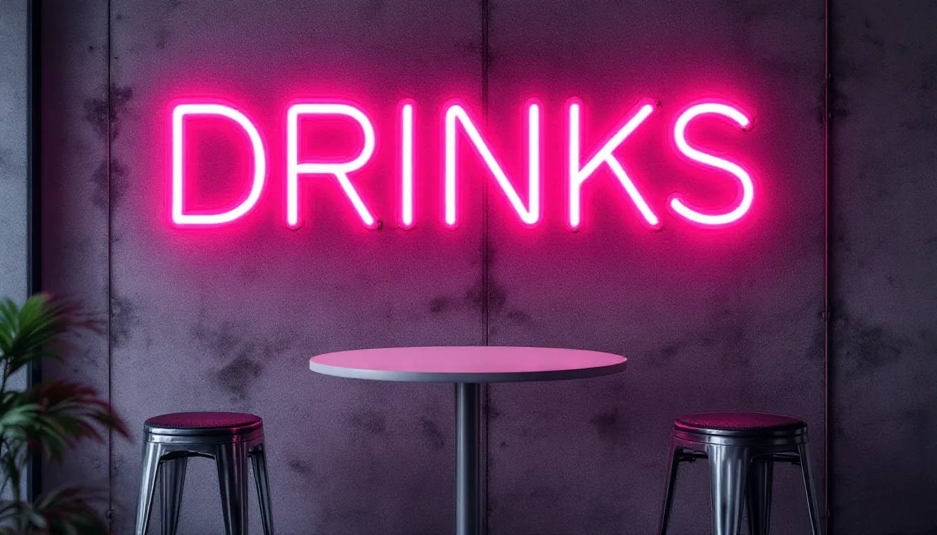 LED neon sign for bar signs