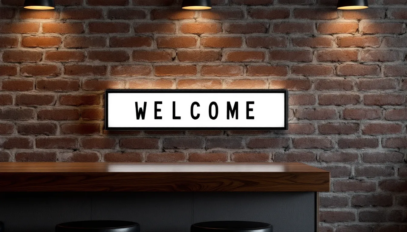 Lightbox sign for bar signs