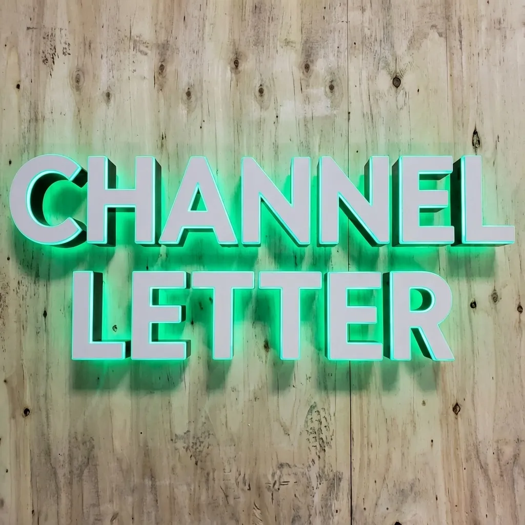 Channel letter signs made with Sign Customiser