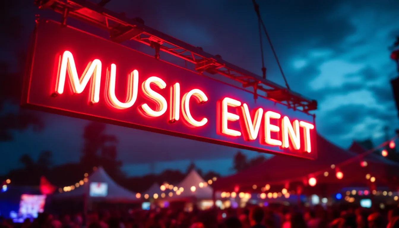 LED neon sign for event signs
