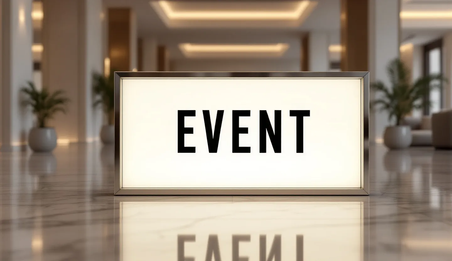Lightbox sign for event signs