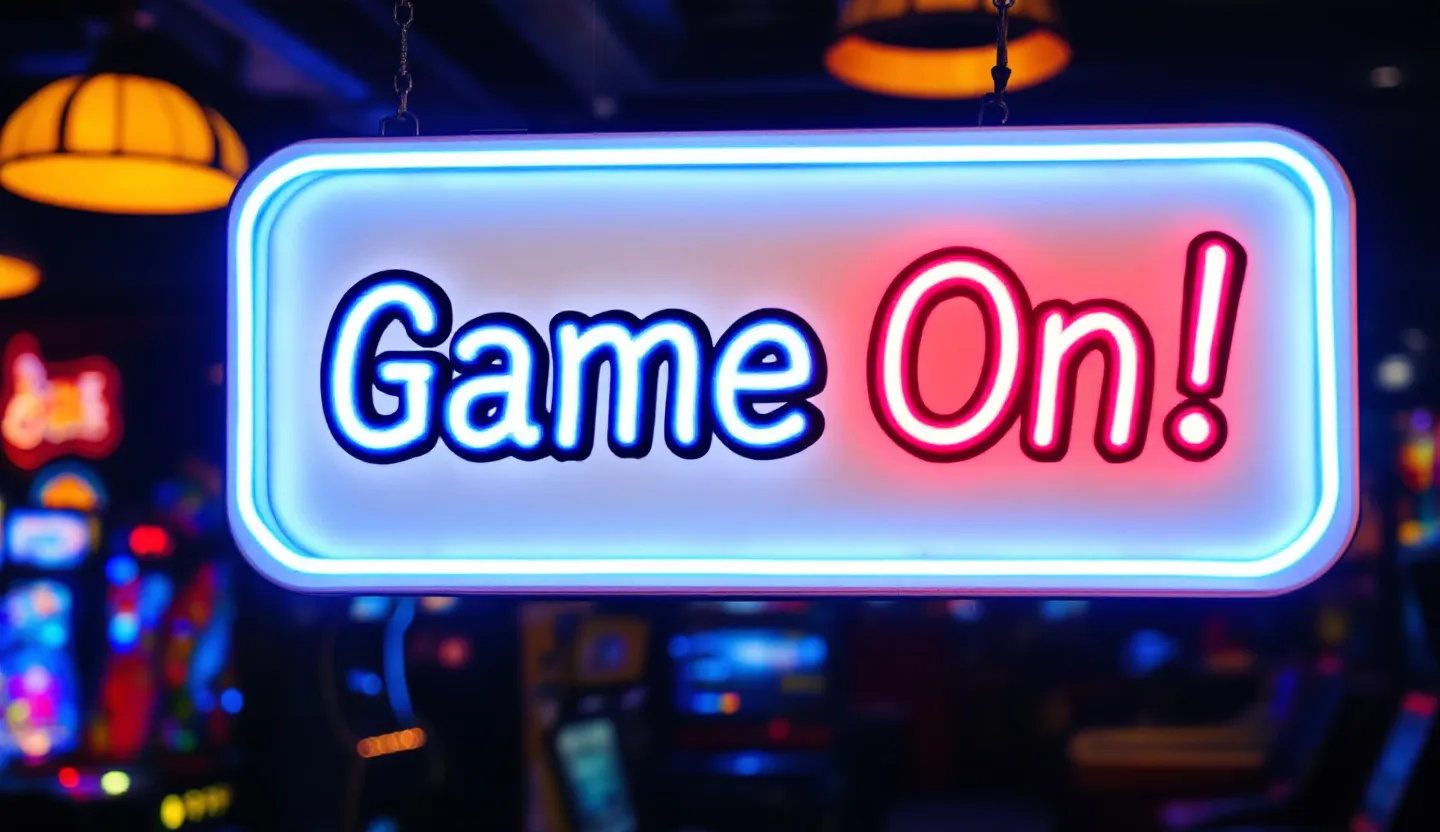 Lightbox sign for game room signs