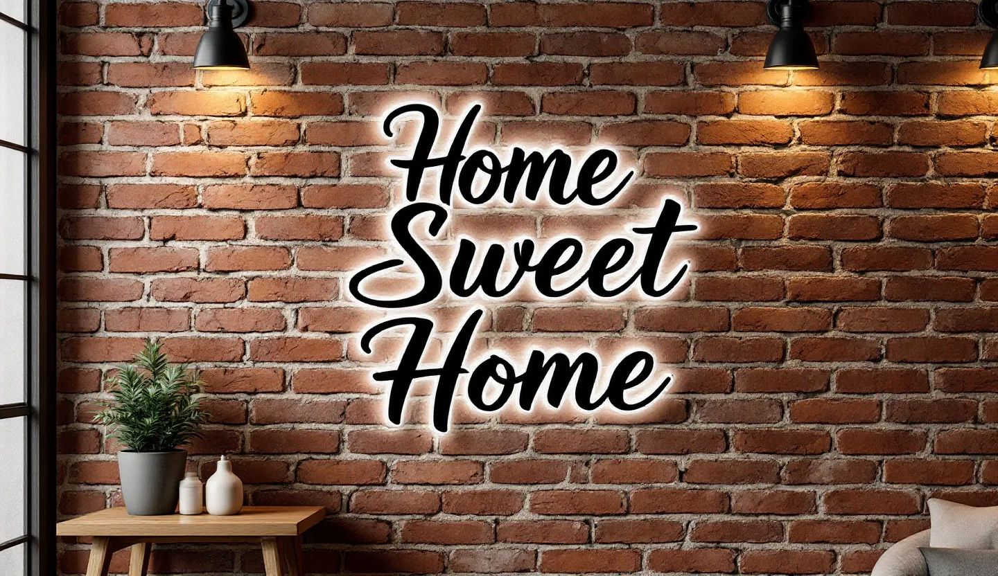 Channel letter sign for home decor signs