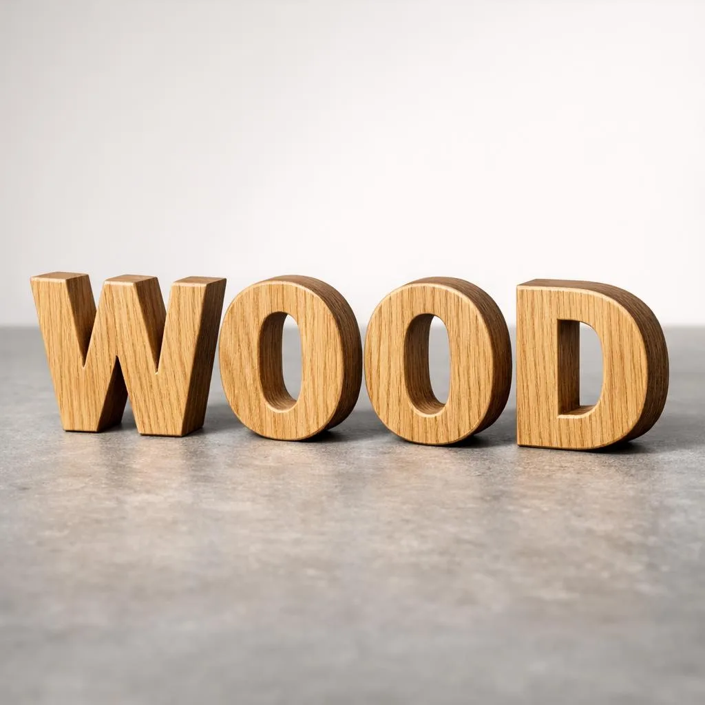 Wood Letter Signs made with Sign Customiser