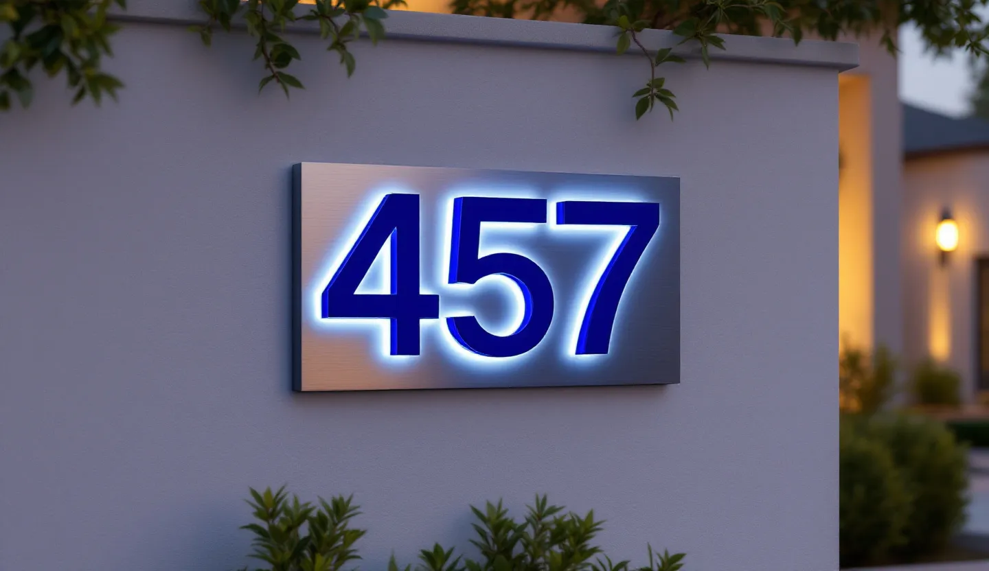 Channel letter sign for house signs