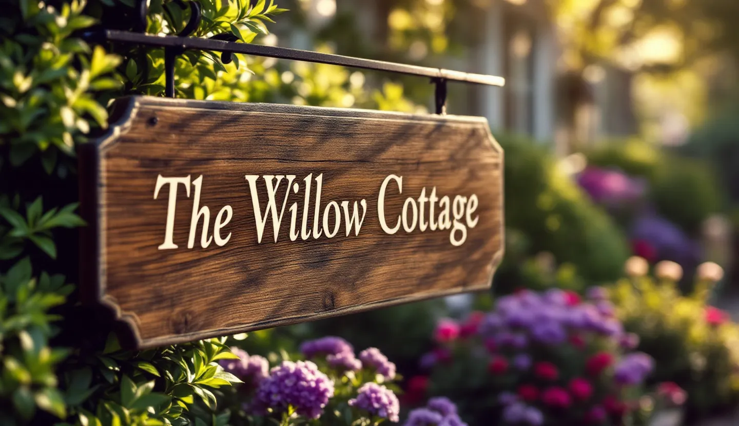 Wood sign for house signs