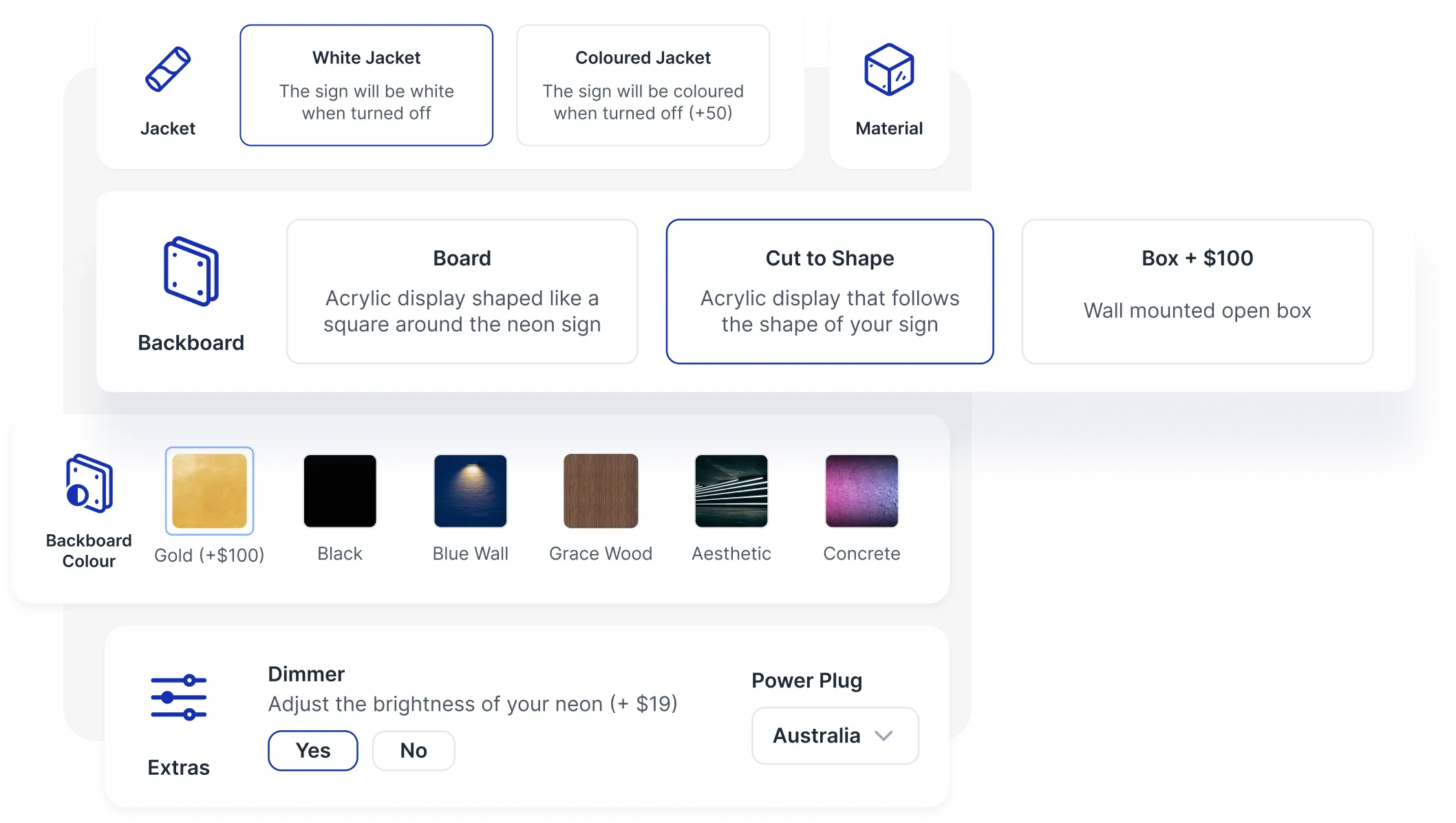 Sign Customiser has advanced options made simple