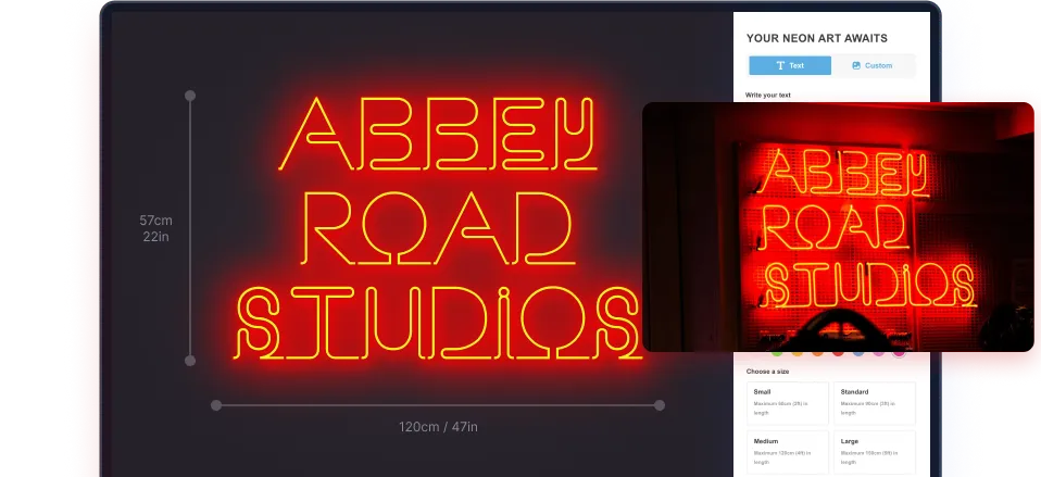 Sign Customiser can produce realistic sign visualisations
