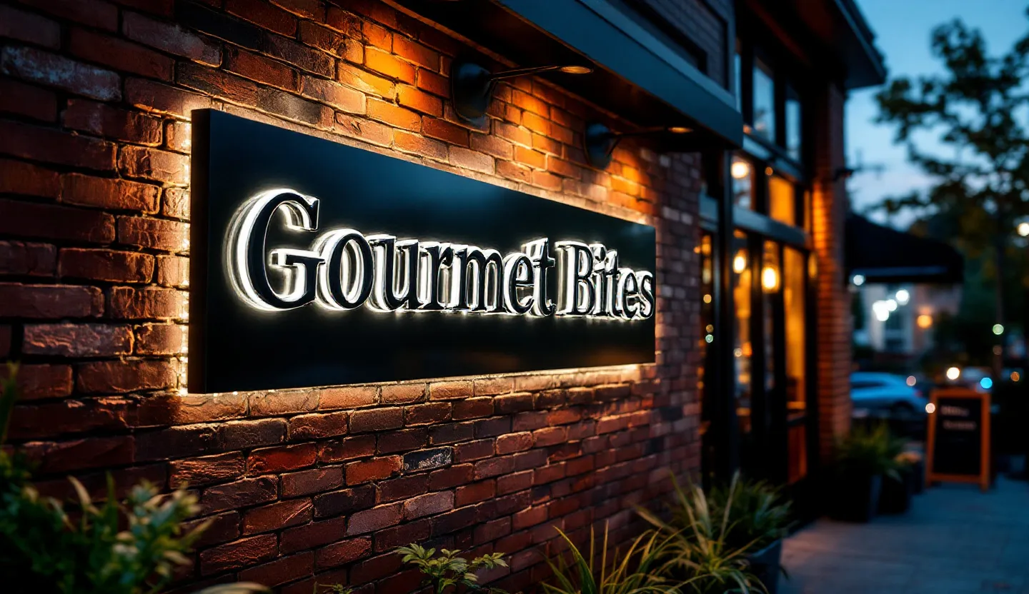 Channel letter sign for restaurant signs