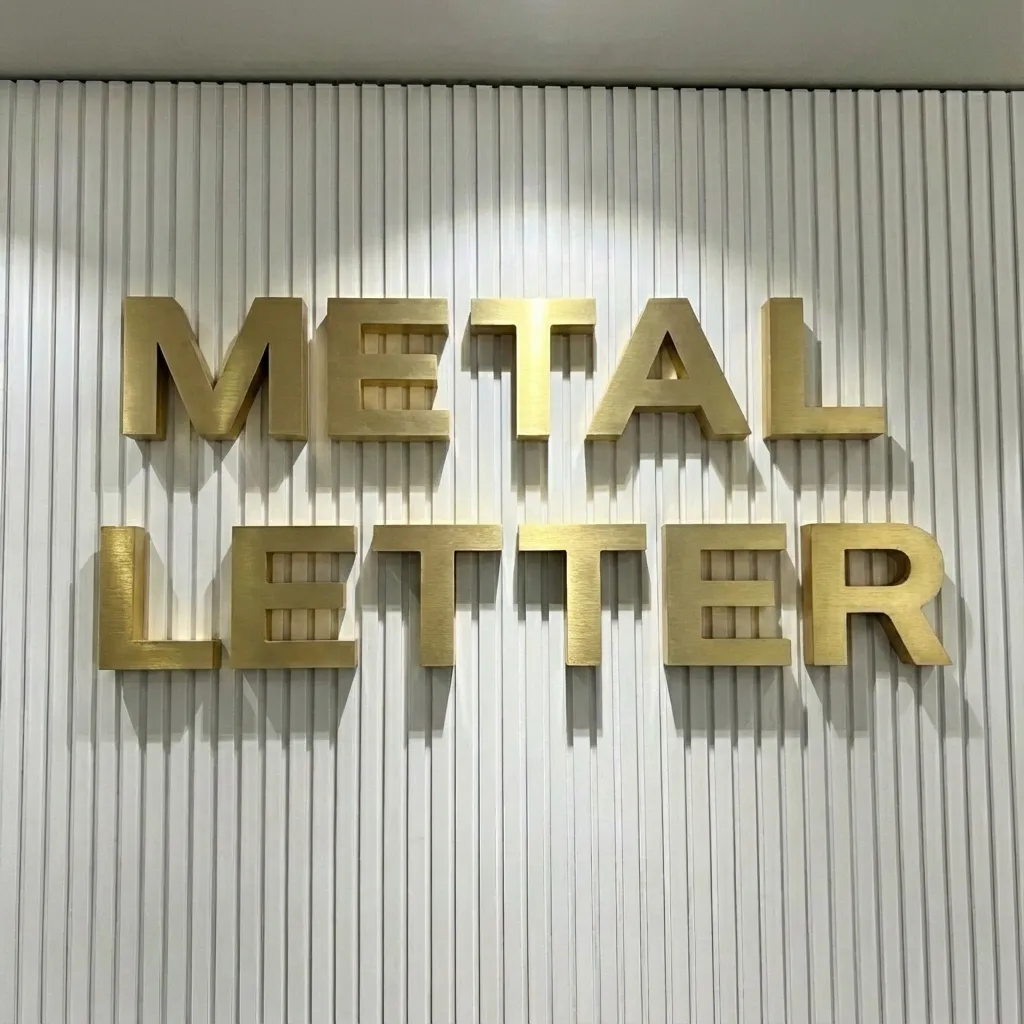 Metal letter signs made with Sign Customiser