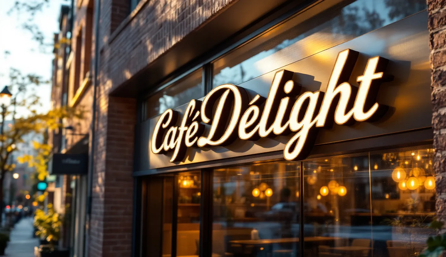 Channel letter sign for storefront signs