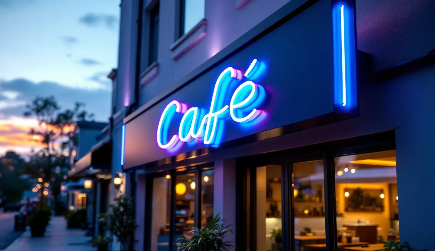 LED neon sign for storefront signs