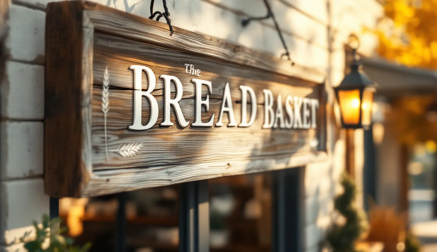 Wood sign for storefront signs