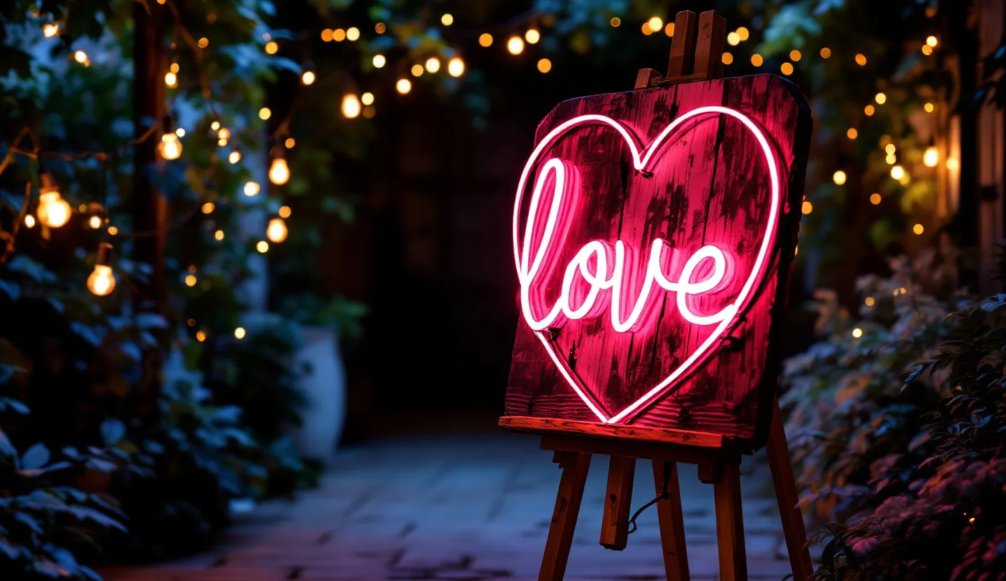 LED neon sign for wedding signs